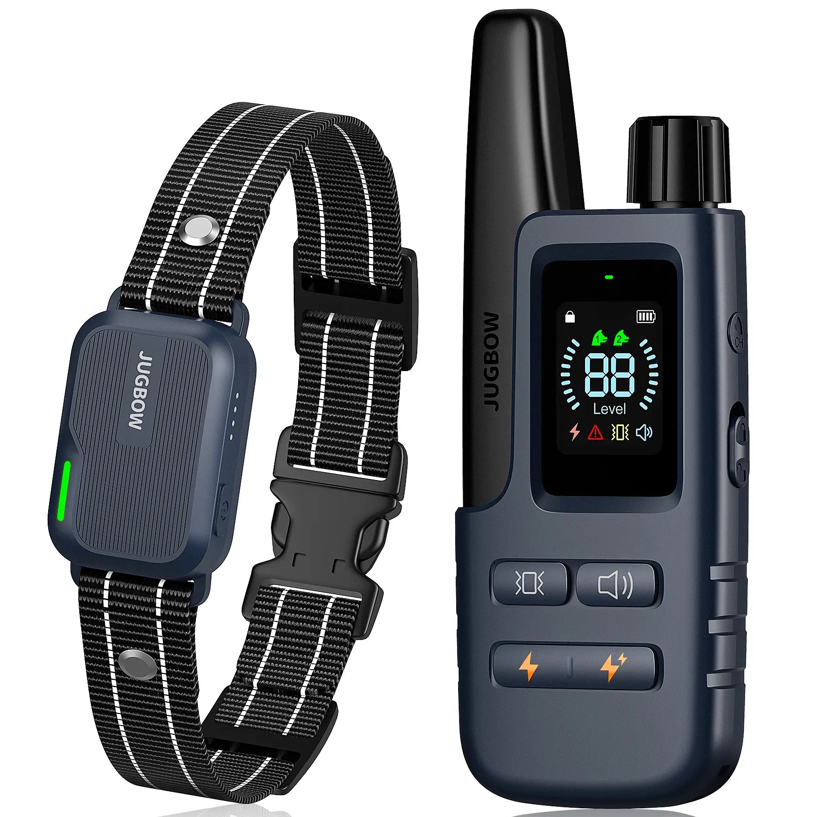 Dog Training Collar 4500FT Dog Training Behavior Aid, Remote IPX8 Waterproof with 4 Training Modes, Outdoor Rechargeable E-Collar DT61