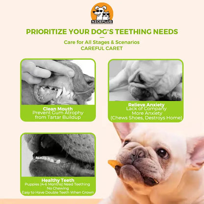 Niceplus Dog Chew Treat - Chicken Wrapped Rawhide Stick for Medium Large Dogs, Protein-Rich Cowhide Chews for Hip & Joint Health, 3Packs