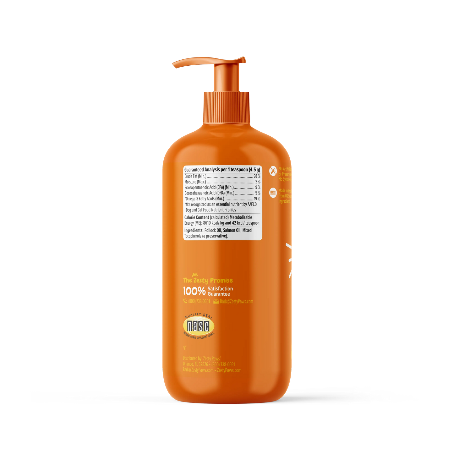 Zesty Paws Fresh Paws Shiny Coat & Bug-Free Bundle (8.5 Oz Salmon Oil + 16 Oz Flea & Tick Spray)
