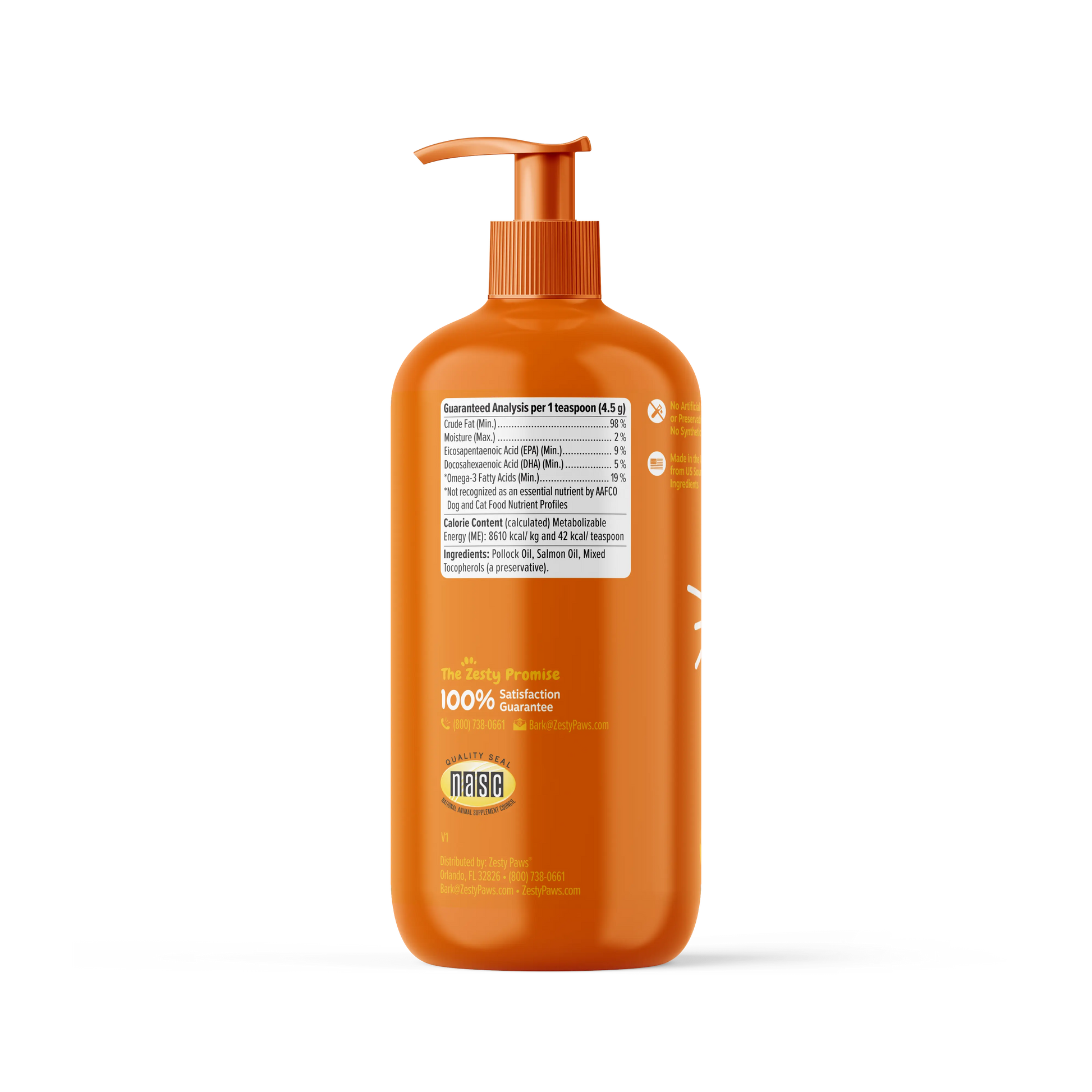 Zesty Paws Fresh Paws Shiny Coat & Bug-Free Bundle (8.5 Oz Salmon Oil + 16 Oz Flea & Tick Spray)
