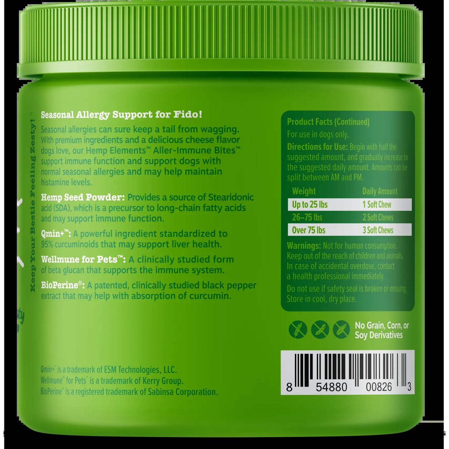 Hemp Elements Best of the Zest 2 Pack Bundle for Dogs
