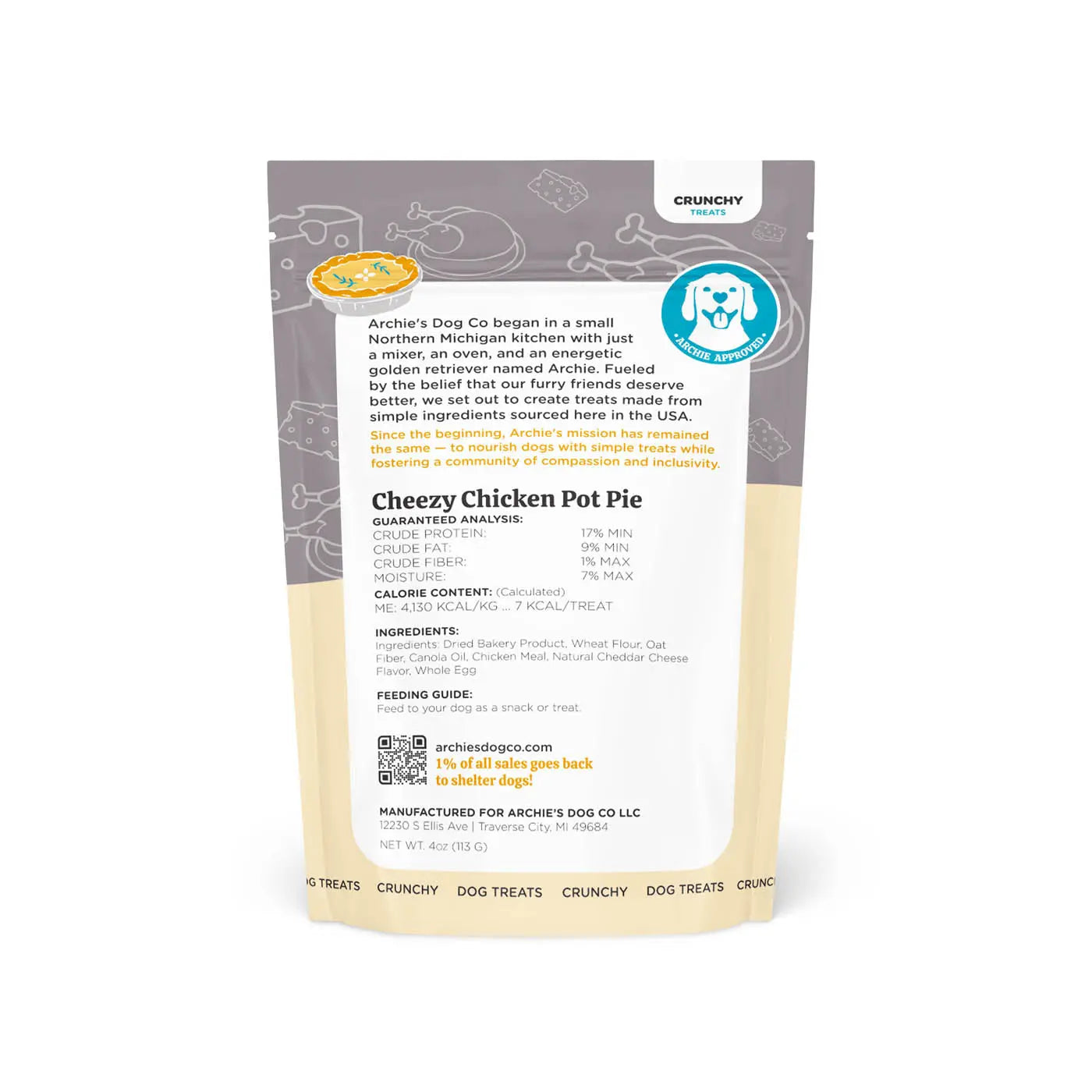 Cheezy Chicken Pot Pie Dog Treats