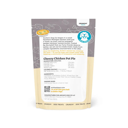 Cheezy Chicken Pot Pie Dog Treats
