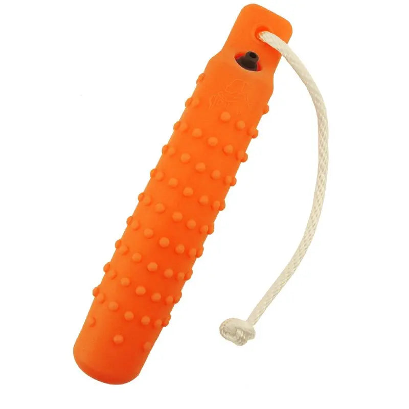 Dokken 2 Inch Plastic Knobby Retrieving Dog Training Bumper with Air Valve