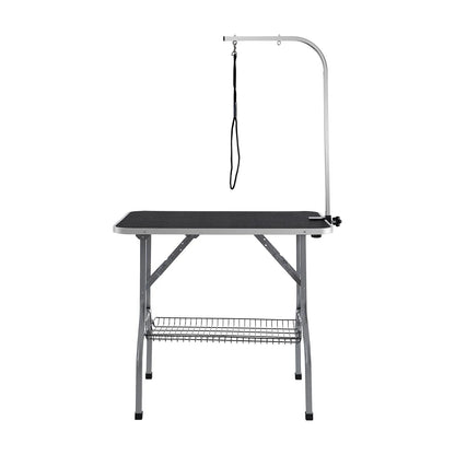 Vevor Professional Pet Grooming Table with Adjustable Arm and Clamp, 36''x24'' Foldable Grooming Station for Medium and Small Dogs, Includes Free No-Sit Haunch Holder and Grooming Loop, Supports Up to 330 lbs