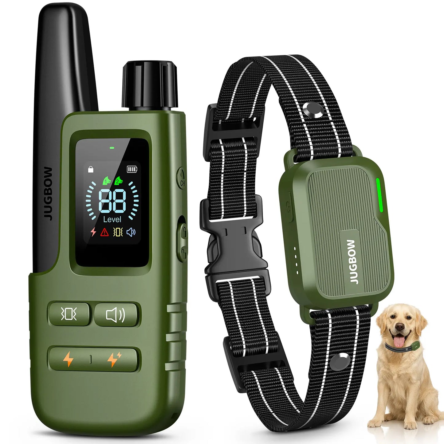 Dog Training Collar 4500FT Dog Training Behavior Aid, Remote IPX8 Waterproof with 4 Training Modes, Outdoor Rechargeable E-Collar DT61