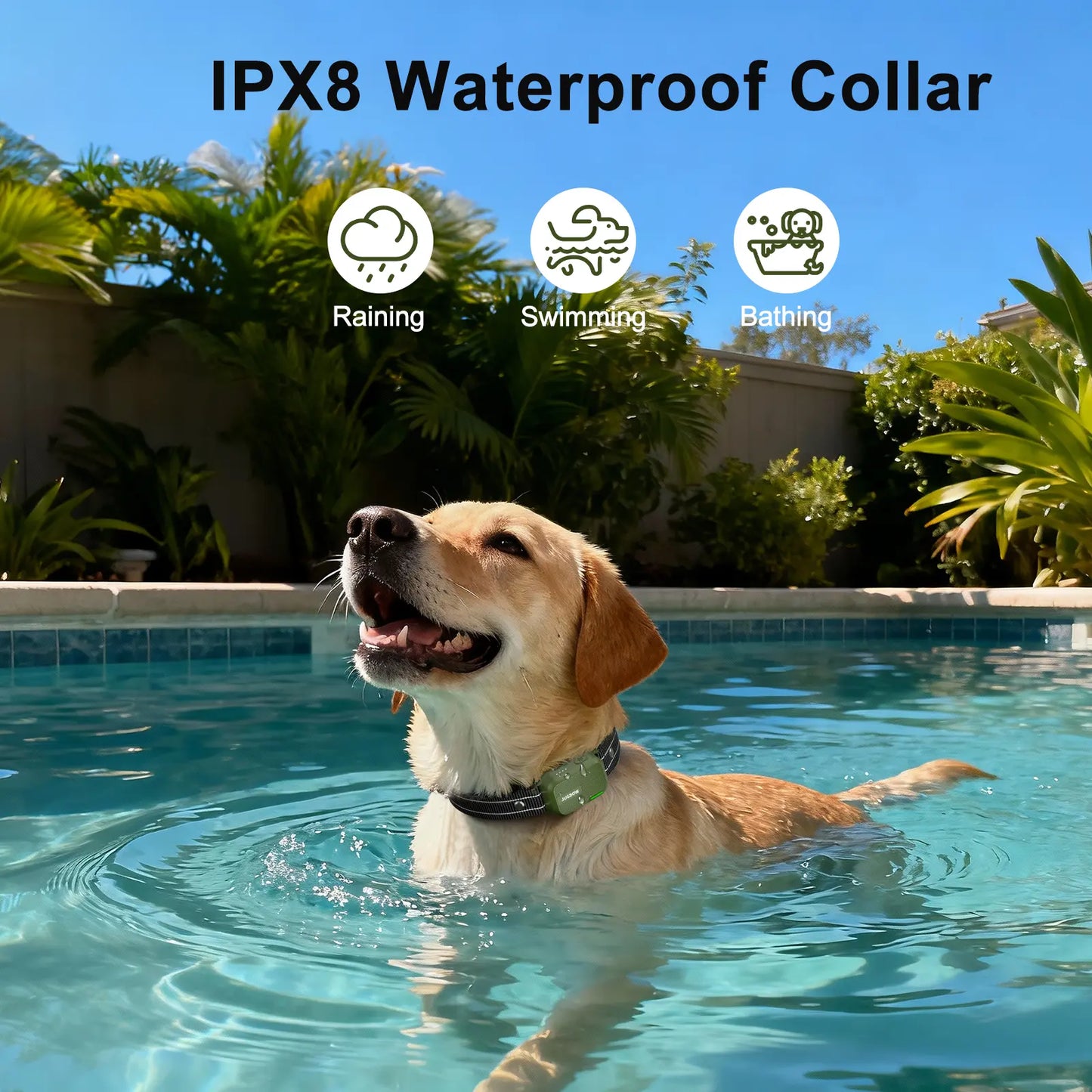 Dog Training Collar 4500FT Dog Training Behavior Aid, Remote IPX8 Waterproof with 4 Training Modes, Outdoor Rechargeable E-Collar DT61