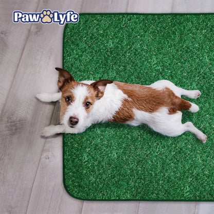 Reusable Dog Pee Pads with Grass Print Design, 2 Pads per Package Sized 30"X36" Each!