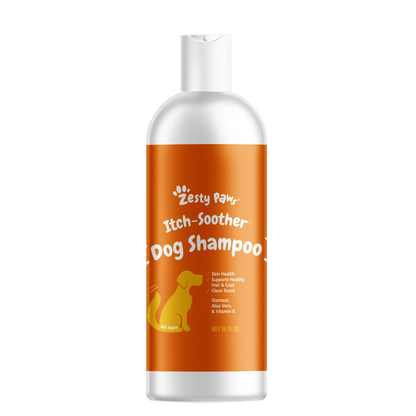 Zesty Paws Itch-Soother Dog Shampoo for All Breeds - Gentle & Effective Ingredients for Squeaky Clean Bath Time