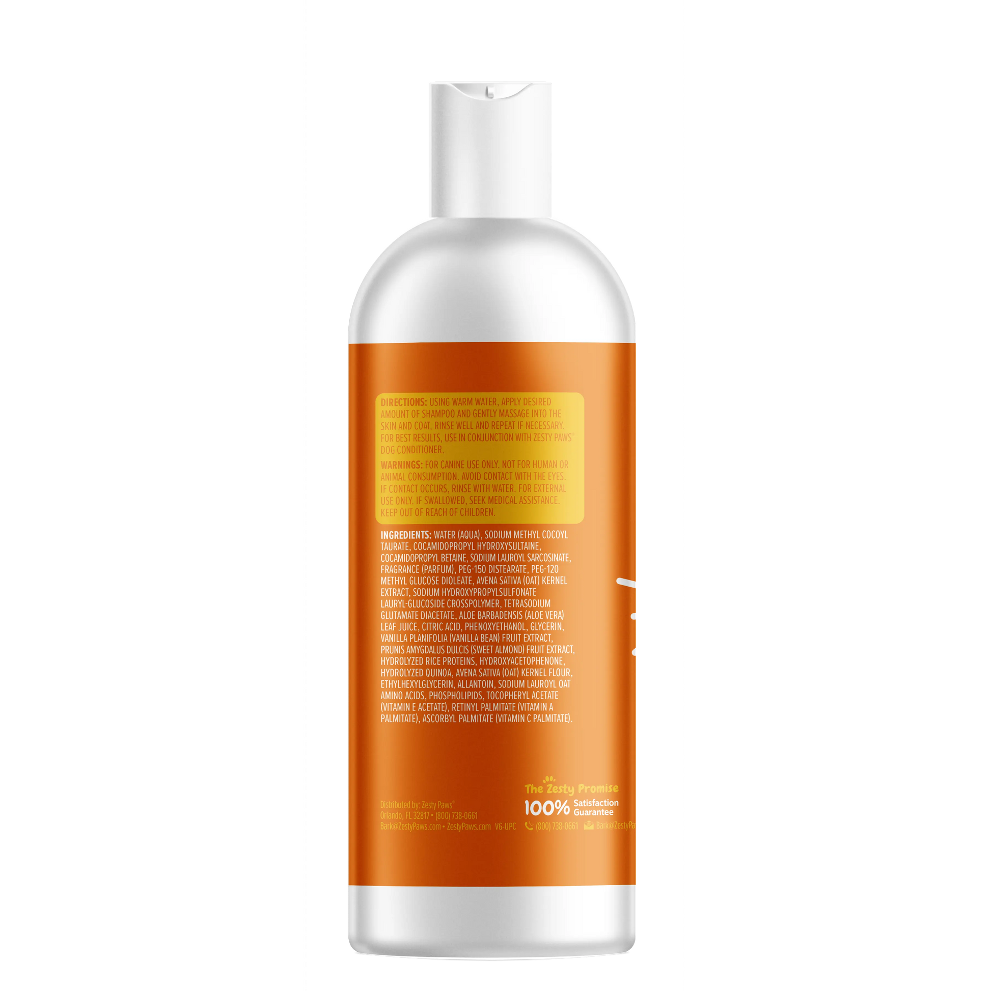 Zesty Paws Itch-Soother Dog Shampoo for All Breeds - Gentle & Effective Ingredients for Squeaky Clean Bath Time