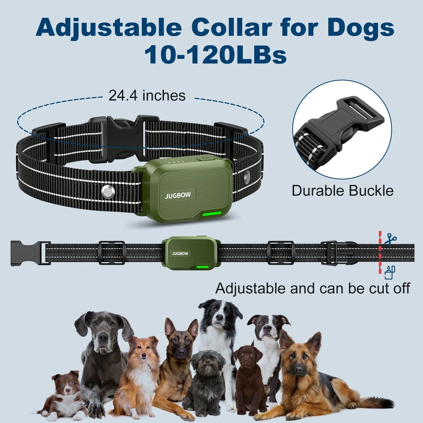 Dog Training Collar 4500FT Dog Training Behavior Aid, Remote IPX8 Waterproof with 4 Training Modes, Outdoor Rechargeable E-Collar DT61