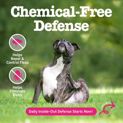 Zesty Paws Flea & Tick Bites for Dogs - Natural Repelguard™ Proprietary Blend Soft Chews for Flea & Tick Prevention - Veterinarian Formulated